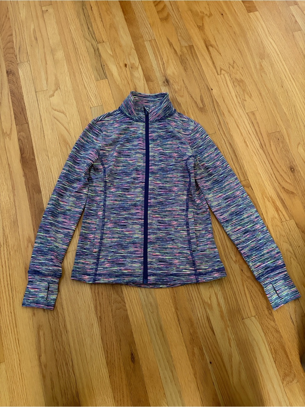 Girls Track-Color Space-Dye Zip-Up Jacket